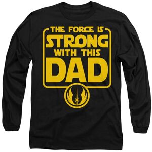 Star Wars Father's Day Force is Strong Dad Long Sleeve T-Shirt, Black Size: XL Black XL Star Wars Father's Day Force is Strong Dad Long Sleeve T-Shirt, Black Size: XL Black XL