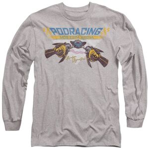 Star Wars Racer Anakin Long Sleeve T-Shirt, Athletic Heather in Light Grey Size: 2XL Light Grey 2XL Star Wars Racer Anakin Long Sleeve T-Shirt, Athletic Heather in Light Grey Size: 2XL Light Grey 2XL