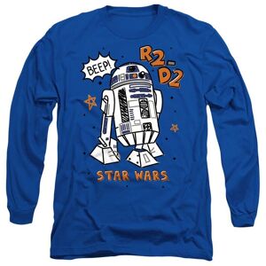 Star Wars R2D2 Marker Long Sleeve T-Shirt, Royal Size: Small Royal S Star Wars R2D2 Marker Long Sleeve T-Shirt, Royal Size: Small Royal S