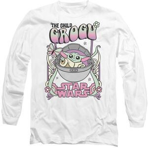 Star Wars Hippie Grogu Long Sleeve T-Shirt, White Size: 2XL White 2XL Star Wars Hippie Grogu Long Sleeve T-Shirt, White Size: 2XL White 2XL