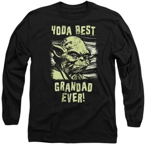 Star Wars Yoda Best Grandad Comic Long Sleeve T-Shirt, Black Size: Medium Black M Star Wars Yoda Best Grandad Comic Long Sleeve T-Shirt, Black Size: Medium Black M