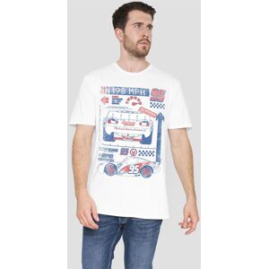 Disney Cars Lightning McQueen 198 T-Shirt, White Size: Small White S Disney Cars Lightning McQueen 198 T-Shirt, White Size: Small White S