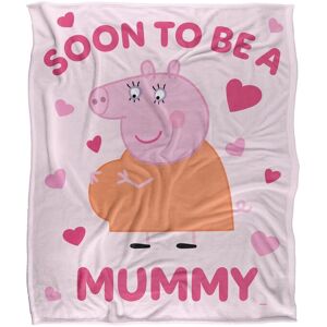 Hasbro Peppa Pig Mummy Pig Soon To Be Silky Touch Blanket 50" x 60" in White White Hasbro Peppa Pig Mummy Pig Soon To Be Silky Touch Blanket 50" x 60" in White White