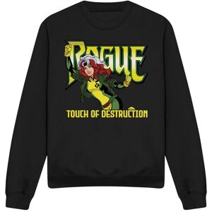 Marvel X-Men 97 Rogue Touch Of Destruction Sweatshirt, Black Size: Small Black S Marvel X-Men 97 Rogue Touch Of Destruction Sweatshirt, Black Size: Small Black S