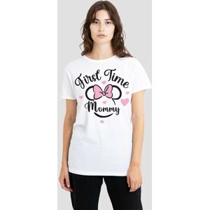 Disney Women's Minnie Mouse First Time Mommy T-Shirt, White Size: 2XL White 2XL Disney Women's Minnie Mouse First Time Mommy T-Shirt, White Size: 2XL White 2XL