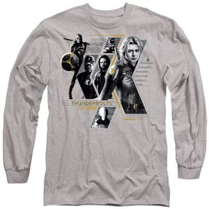 Marvel Thunderbolts Anti-Hero Team Long Sleeve T-Shirt, Heather Grey in Light Grey Size: Medium Light Grey M Marvel Thunderbolts Anti-Hero Team Long Sleeve T-Shirt, Heather Grey in Light Grey Size: Medium Light Grey M