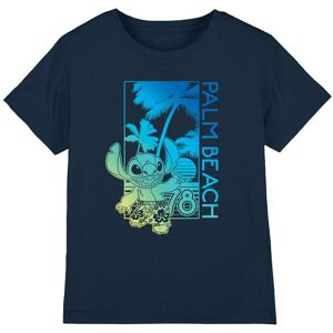 Disney Boy's Lilo & Stitch Gradient Palm Beach Kids T-Shirt, Navy Size: 7-8 Years Navy 7-8 Years Disney Boy's Lilo & Stitch Gradient Palm Beach Kids T-Shirt, Navy Size: 7-8 Years Navy 7-8 Years