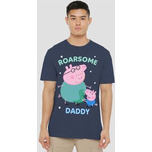 Hasbro Peppa Pig Roarsome Daddy Pig T-Shirt, Heather Navy Size: 2XL Navy 2XL Hasbro Peppa Pig Roarsome Daddy Pig T-Shirt, Heather Navy Size: 2XL Navy 2XL