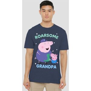 Hasbro Peppa Pig Roarsome Grandpa Pig T-Shirt, Heather Navy Size: Small Navy S Hasbro Peppa Pig Roarsome Grandpa Pig T-Shirt, Heather Navy Size: Small Navy S