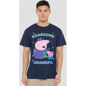 Hasbro Peppa Pig Roarsome Grandpa Pig T-Shirt, Navy Size: Small Navy S Hasbro Peppa Pig Roarsome Grandpa Pig T-Shirt, Navy Size: Small Navy S