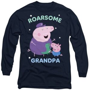 Hasbro Peppa Pig Roarsome Grandpa Pig Long Sleeve T-Shirt, Navy Size: Large Navy L Hasbro Peppa Pig Roarsome Grandpa Pig Long Sleeve T-Shirt, Navy Size: Large Navy L