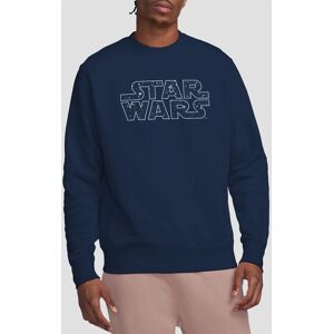 Star Wars Starry Logo Sweatshirt, Navy Size: 2XL Navy 2XL Star Wars Starry Logo Sweatshirt, Navy Size: 2XL Navy 2XL