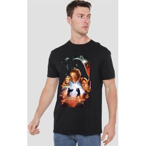 Star Wars : Episode III Revenge Of The Sith Retro Classic Poster T-Shirt, Black Size: 5XL Black 5XL Star Wars : Episode III Revenge Of The Sith Retro Classic Poster T-Shirt, Black Size: 5XL Black 5XL