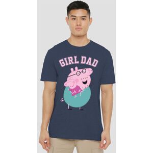 Hasbro Peppa Pig Daddy Pig Dad T-Shirt, Heather Navy Size: Small Navy S Hasbro Peppa Pig Daddy Pig Dad T-Shirt, Heather Navy Size: Small Navy S