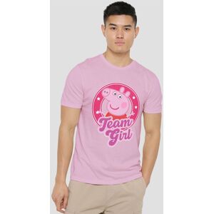 Hasbro Peppa Pig Team Badge T-Shirt, Light Pink Size: 2XL Pink 2XL Hasbro Peppa Pig Team Badge T-Shirt, Light Pink Size: 2XL Pink 2XL