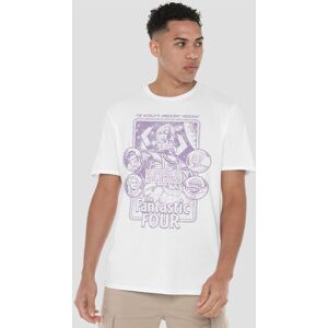Marvel Fantastic Four In Search Of Galactus Mono T-Shirt, White Size: 5XL White 5XL Marvel Fantastic Four In Search Of Galactus Mono T-Shirt, White Size: 5XL White 5XL