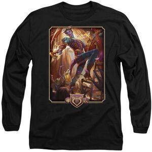 Hasbro Dungeons & Dragons - 2024 Bard Key Art Long Sleeve T-Shirt in Black Size: Small Black S Hasbro Dungeons & Dragons - 2024 Bard Key Art Long Sleeve T-Shirt in Black Size: Small Black S