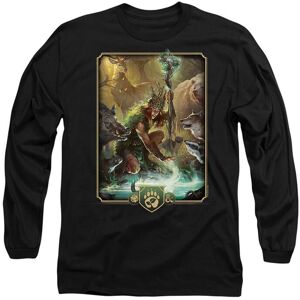 Hasbro Dungeons & Dragons - 2024 Druid Key Art Long Sleeve T-Shirt in Black Size: Small Black S Hasbro Dungeons & Dragons - 2024 Druid Key Art Long Sleeve T-Shirt in Black Size: Small Black S