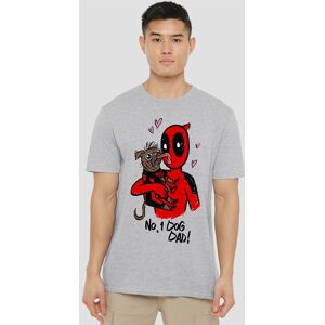 Marvel Deadpool & Wolverine Deadpool Dogpool No.1 Dog Dad T-Shirt, Heather Grey Size: 3XL Grey 3XL Marvel Deadpool & Wolverine Deadpool Dogpool No.1 Dog Dad T-Shirt, Heather Grey Size: 3XL Grey 3XL