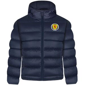 Scottish FA Boy's Kids Hooded Quilted Jacket Winter Coat in Navy Size: 8-9 Years Navy 8-9 Years Scottish FA Boy's Kids Hooded Quilted Jacket Winter Coat in Navy Size: 8-9 Years Navy 8-9 Years
