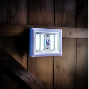 mysmartbuy 4-COB LED Light - Battery Powered Portable Wire Free Light with Central Switch for Wardrobes, Cupboards, Sheds, Garages & More in White White mysmartbuy 4-COB LED Light - Battery Powered Portable Wire Free Light with Central Switch for Wardrobes, Cupboards, Sheds, Garages & More in White White