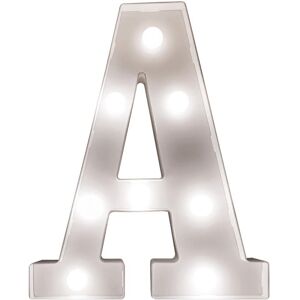 mysmartbuy Battery Powered 3D Letter A LED Light - Freestanding or Wall Mounted Alphabet Lighting Home or Party Decoration - H22 x W14 x D3cm in White White mysmartbuy Battery Powered 3D Letter A LED Light - Freestanding or Wall Mounted Alphabet Lighting Home or Party Decoration - H22 x W14 x D3cm in White White
