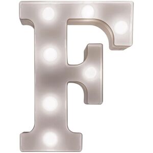 mysmartbuy Battery Powered 3D Letter F LED Light - Freestanding or Wall Mounted Alphabet Lighting Home or Party Decoration - H22 x W14 x D3cm in White White mysmartbuy Battery Powered 3D Letter F LED Light - Freestanding or Wall Mounted Alphabet Lighting Home or Party Decoration - H22 x W14 x D3cm in White White