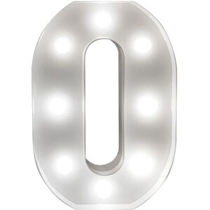 mysmartbuy Battery Powered 3D Letter O LED Light - Freestanding or Wall Mounted Alphabet Lighting Home or Party Decoration - H22 x W14 x D3cm in White White mysmartbuy Battery Powered 3D Letter O LED Light - Freestanding or Wall Mounted Alphabet Lighting Home or Party Decoration - H22 x W14 x D3cm in White White