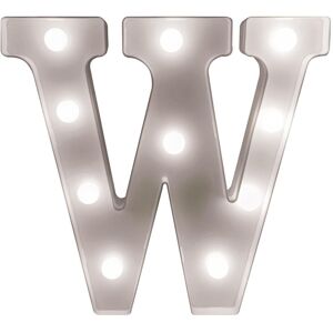 mysmartbuy Battery Powered 3D Letter W LED Light - Freestanding or Wall Mounted Alphabet Lighting Home or Party Decoration - H22 x W14 x D3cm in White White mysmartbuy Battery Powered 3D Letter W LED Light - Freestanding or Wall Mounted Alphabet Lighting Home or Party Decoration - H22 x W14 x D3cm in White White