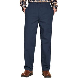 Chums Men's Fleece-Lined Elasticated Thermal Trousers with Adjustable Drawcord in Navy Size: 38R Navy 38R Chums Men's Fleece-Lined Elasticated Thermal Trousers with Adjustable Drawcord in Navy Size: 38R Navy 38R