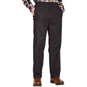 Chums Men's Fleece-Lined Elasticated Thermal Trousers with Adjustable Drawcord in Black Size: 38S Black 38S Chums Men's Fleece-Lined Elasticated Thermal Trousers with Adjustable Drawcord in Black Size: 38S Black 38S