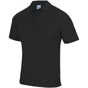 AWDis Men's Cool SuperCool Sports Performance Short Sleeve Polo Shirt in Black Size: Large Black L AWDis Men's Cool SuperCool Sports Performance Short Sleeve Polo Shirt in Black Size: Large Black L