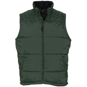 SOL'S Warm Padded Bodywarmer Jacket in Green Size: Small Green S SOL'S Warm Padded Bodywarmer Jacket in Green Size: Small Green S