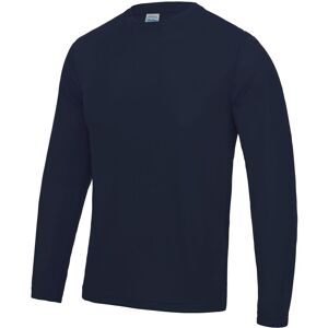 AWDis Men's Just Cool Long Sleeve Cool Sports Performance Plain T-Shirt in Navy Size: Small Navy S AWDis Men's Just Cool Long Sleeve Cool Sports Performance Plain T-Shirt in Navy Size: Small Navy S