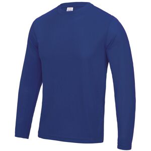 AWDis Men's Just Cool Long Sleeve Cool Sports Performance Plain T-Shirt in Royal Size: Small Royal S AWDis Men's Just Cool Long Sleeve Cool Sports Performance Plain T-Shirt in Royal Size: Small Royal S