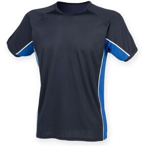 Finden & Hales Men's Short Sleeve Performance Panel Sports T-Shirt in Navy Size: Small Navy S Finden & Hales Men's Short Sleeve Performance Panel Sports T-Shirt in Navy Size: Small Navy S