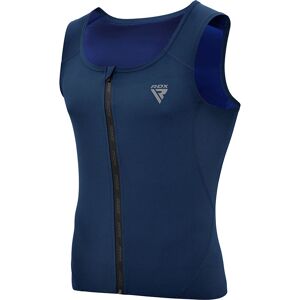 RDX SPORTS Men's M2 Zippered Men Sweat Vest in Navy Size: Medium Navy M RDX SPORTS Men's M2 Zippered Men Sweat Vest in Navy Size: Medium Navy M