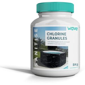 Wave Spas Spa Chlorine Granules 5kg in White White Wave Spas Spa Chlorine Granules 5kg in White White