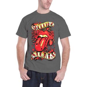 The Rolling Stones Tongue & Stars T-Shirt in Grey Size: 2XL Grey 2XL The Rolling Stones Tongue & Stars T-Shirt in Grey Size: 2XL Grey 2XL
