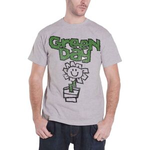 Green Day Vintage Flower Pot T-Shirt in Grey Size: Medium Grey M Green Day Vintage Flower Pot T-Shirt in Grey Size: Medium Grey M