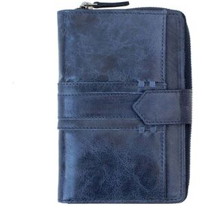 PRIMEHIDE Women's 'Arizona' Leather Note Case Style Purse in Navy Navy One Size PRIMEHIDE Women's 'Arizona' Leather Note Case Style Purse in Navy Navy One Size