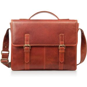 PRIMEHIDE Men's Classic Genuine Leather Briefcase in Brown Brown PRIMEHIDE Men's Classic Genuine Leather Briefcase in Brown Brown