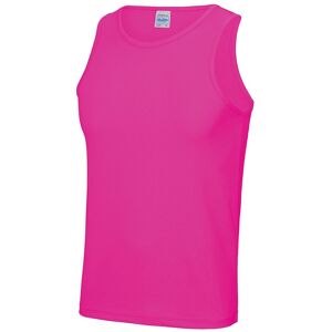 AWDis Men's Just Cool Sports Gym Plain Tank Vest Top in Baby Pink Size: 2XL Baby Pink 2XL AWDis Men's Just Cool Sports Gym Plain Tank Vest Top in Baby Pink Size: 2XL Baby Pink 2XL