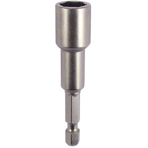 Timco Magnetic Socket Driver Bit - Hex (Size 10 x 65 - 1 Each) in Silver Silver Timco Magnetic Socket Driver Bit - Hex (Size 10 x 65 - 1 Each) in Silver Silver