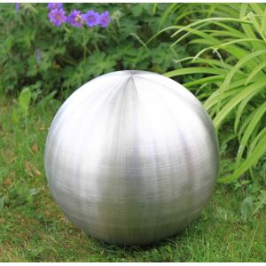 Primrose Brushed Stainless Steel Gazing Globe Sphere Garden Decor 12.6cm in Metallic Silver Metallic Silver Primrose Brushed Stainless Steel Gazing Globe Sphere Garden Decor 12.6cm in Metallic Silver Metallic Silver