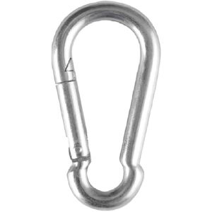 Primrose Silver Galvanised Steel Snap Hook Carabiner Shade Sail Accessory 8x4cm in Metallic Silver Size: 8x4 cm Metallic Silver 8x4 cm Primrose Silver Galvanised Steel Snap Hook Carabiner Shade Sail Accessory 8x4cm in Metallic Silver Size: 8x4 cm Metallic Silver 8x4 cm