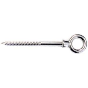 Primrose Silver Stainless Steel Eyebolt Screw Shade Sail Fitting Fixing Addon in Metallic Silver Metallic Silver Primrose Silver Stainless Steel Eyebolt Screw Shade Sail Fitting Fixing Addon in Metallic Silver Metallic Silver