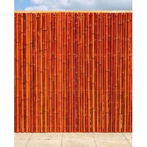 Primrose Thick Red Natural Bamboo Screening Roll Privacy Border 1.9m x 1.8m in Orange Orange Primrose Thick Red Natural Bamboo Screening Roll Privacy Border 1.9m x 1.8m in Orange Orange