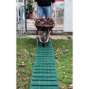 Primrose Instant Roll Out Garden Path Green Plastic Chevron 3m - Pack of 1 in Brown Brown Primrose Instant Roll Out Garden Path Green Plastic Chevron 3m - Pack of 1 in Brown Brown