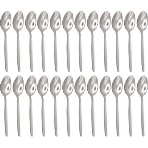 Argon Tableware Economy Stainless Steel Teaspoons - 13.5cm - Pack of 24 in Silver Silver Argon Tableware Economy Stainless Steel Teaspoons - 13.5cm - Pack of 24 in Silver Silver